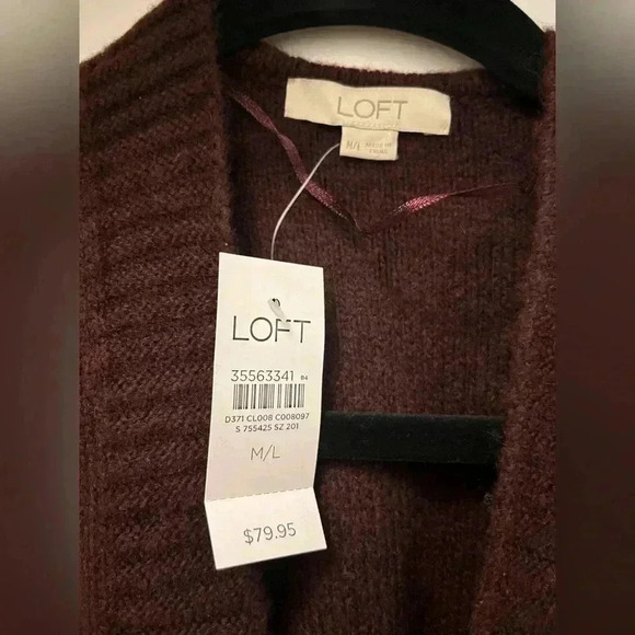 NWT LOFT Mixed Stitch Wrap - Picture 7 of 9